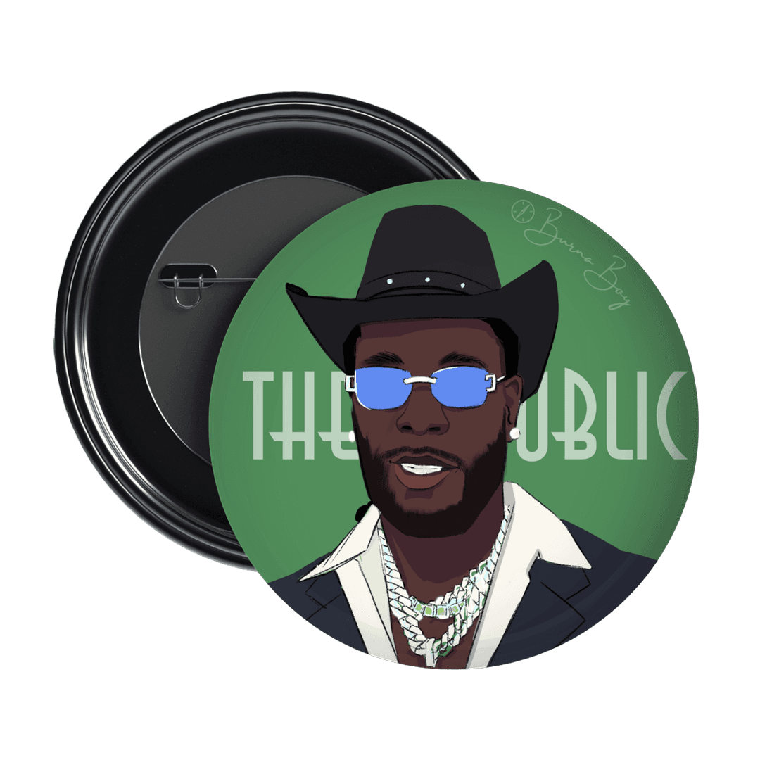 Burna Boy Pin Badge