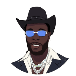 Burna Boy Sticker - Image 1