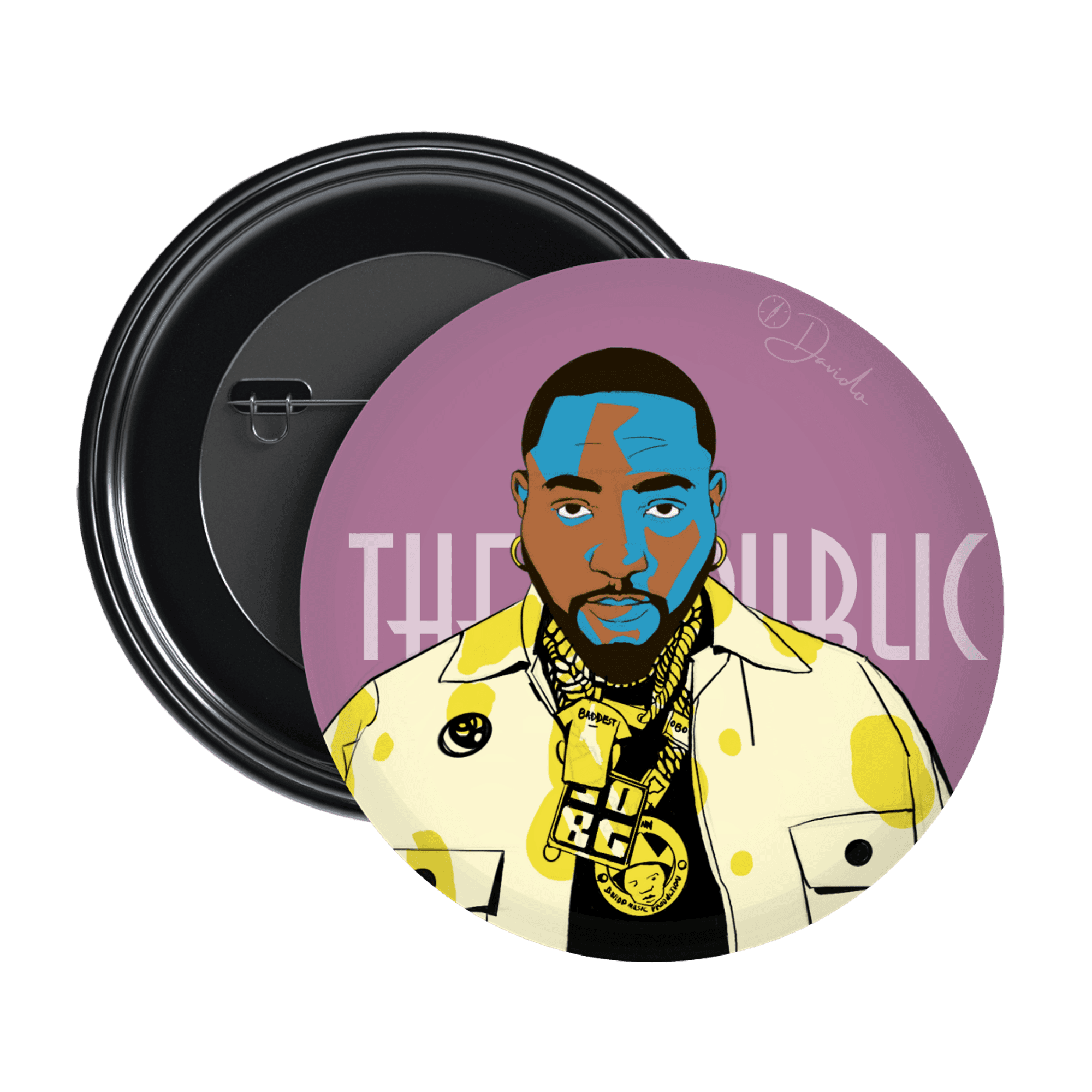 Davido Pin Badge