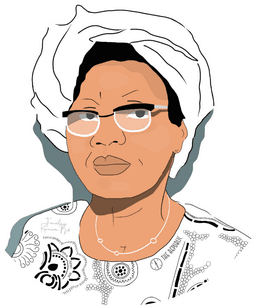 Mrs Funmilayo Ransom Kuti Sticker - Image 1