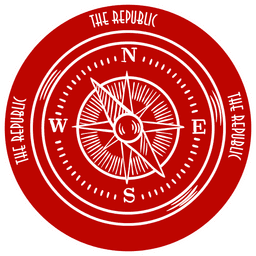The Republic Logo Sticker - Image 1